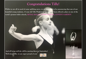 Congratulations Tilly!