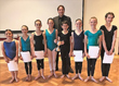 Winners of the Florian Choreography Competition 2018 pictured with adjudicator Stuart Taylor.