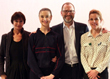 Ex Florian student Molly Shaw-Downie with the adjudicators Kevin O'Hare, Director of the Royal Ballet Company & two ex principal dancers Darcey Bussell & Marguerite Porter 